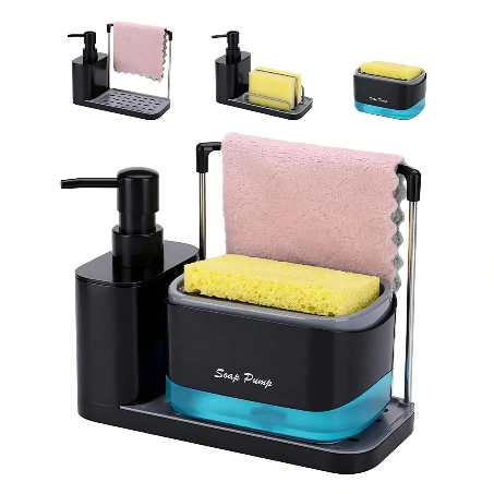 3-in-1 Dual Soap Dispenser Set